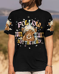FOLLOW YOUR HEART COW ALL OVER PRINT - TLNT2707231