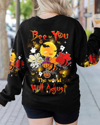 BEE YOU THE WORLD WILL ADJUST HALLOWEEN ALL OVER PRINT - TLTW2508231