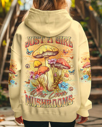 JUST A GIRL WHO LOVES MUSHROOMS ALL OVER PRINT - YHLN1612243