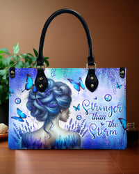 STRONGER THAN THE STORM LEATHER HANDBAG - YHLT1206243
