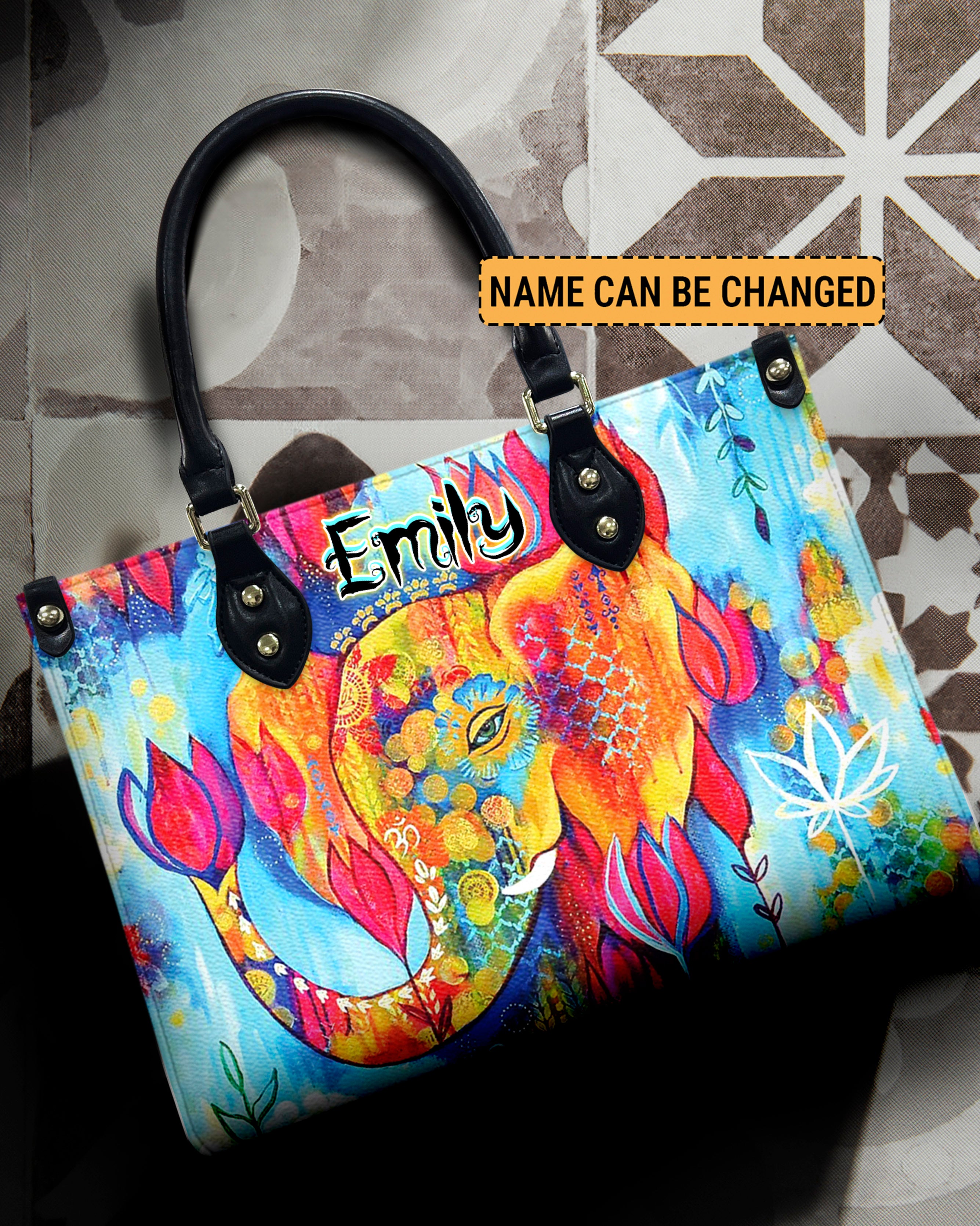 HIPPIE ELEPHANT LEATHER HANDBAG - YHHN1308244