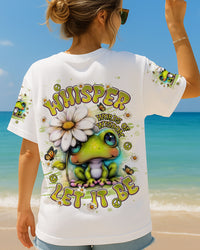 WHISPER WORDS OF WISDOM LET IT BE FROG ALL OVER PRINT  - TLNT1806253