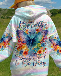 JUST BREATHE BUTTERFLY ALL OVER PRINT - TLNT1711231