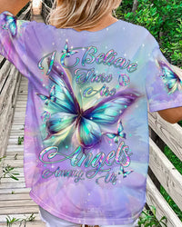 I BELIEVE THERE ARE ANGELS AMONG US BUTTERFLY ALL OVER PRINT - TLTR0503244