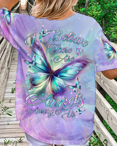 I BELIEVE THERE ARE ANGELS AMONG US BUTTERFLY ALL OVER PRINT - TLTR0503244
