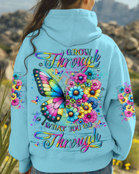 GROW THROUGH WHAT YOU GO THROUGH BUTTERFLY ALL OVER PRINT - YHLN2502251