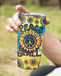 PEACE Y'ALL TIE DYE TUMBLER - TLTR0606233