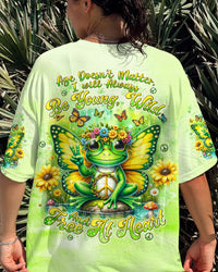 AGE DOESN'T MATTER FROG FLOWER ALL OVER PRINT - TLNT2708244