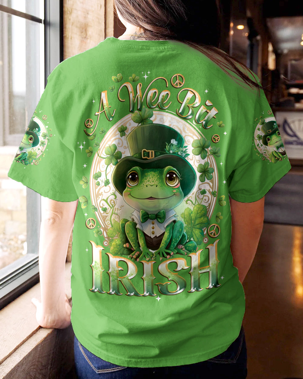 A WEE BIT IRISH FROG PATRICK'S DAY ALL OVER PRINT - TYTD1101241