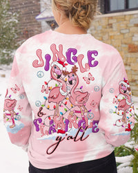 JINGLE AND FLAMINGLE FLAMINGO CHRISTMAS ALL OVER PRINT - TLTR3010232