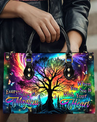 EVERYTHING IS MAGICAL LEATHER HANDBAG - YHLN0506244