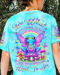 BE WHAT YOU WANT TO BE FROG ALL OVER PRINT - YHLN1305243