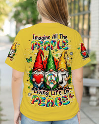 IMAGINE ALL THE PEOPLE LIVING LIFE IN PEACE GNOMES ALL OVER PRINT - YHHN2111253