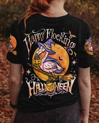 HAPPY FLOCKING HALLOWEEN FLAMIMGO ALL OVER PRINT - TYTD0408231