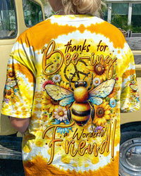 THANKS FOR BEEING A WONDERFUL FRIEND TIE DYE ALL OVER PRINT - TYTM3101242