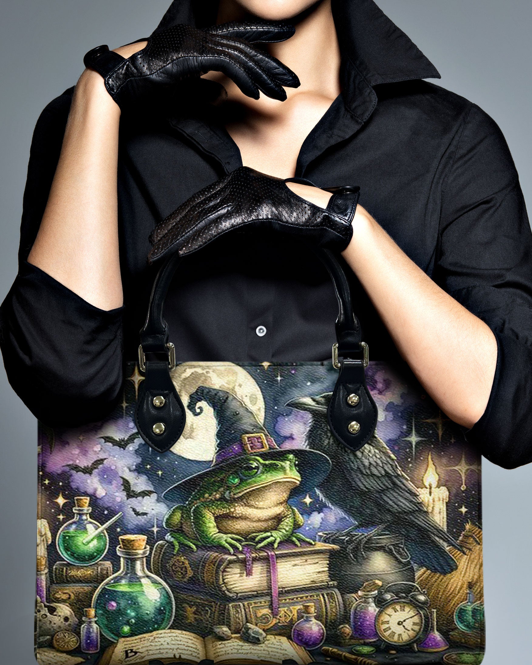 HALLOWEEN FROG LEATHER HANDBAG - YHHN1309244