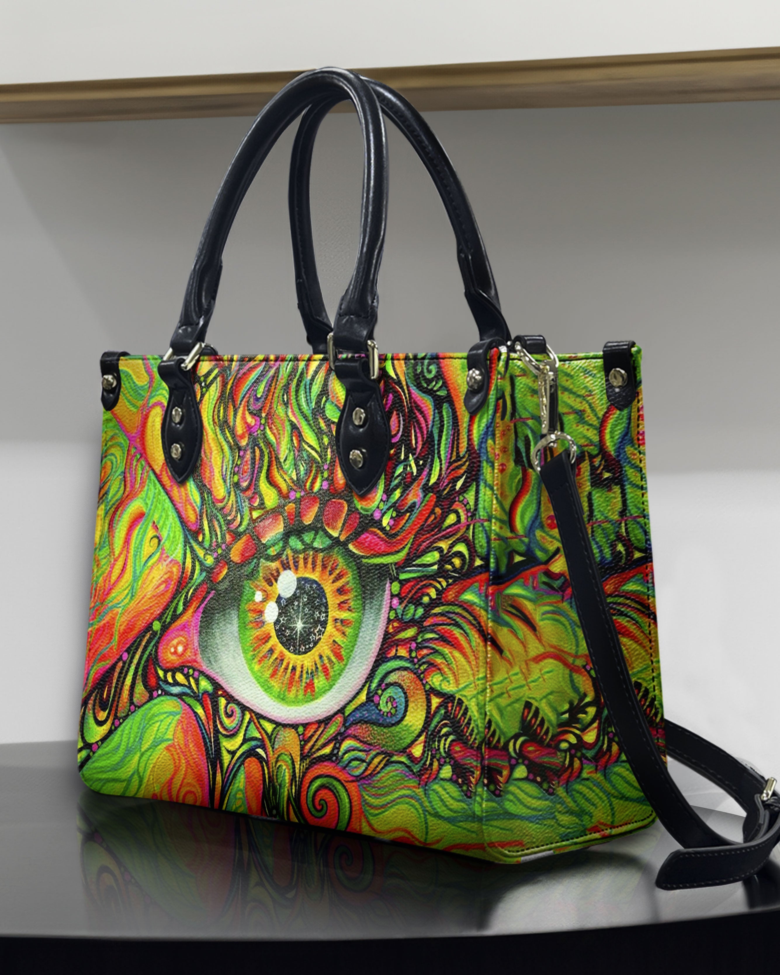 HIPPIE EYE LEATHER HANDBAG - YHHN1710244