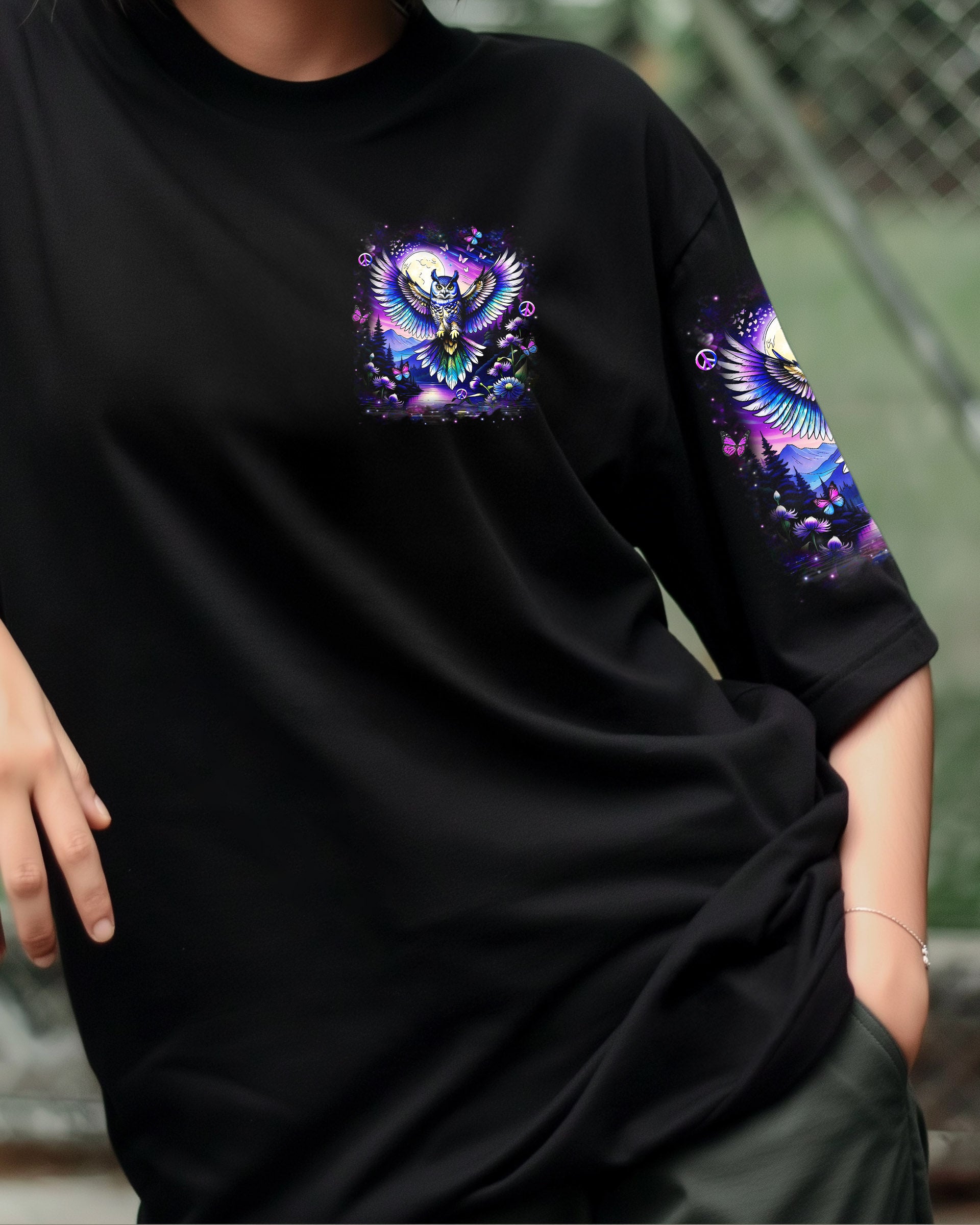HELLO DARKNESS MY OLD FRIEND OWL ALL OVER PRINT - YHHN2409252