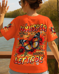 WHISPER WORDS OF WISDOM LET IT BE BUTTERFLY ALL OVER PRINT  - TLNT2908251
