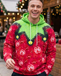 CHRISTMAS ELF PAW PRINT BURST ALL OVER PRINT - TLTW0810261