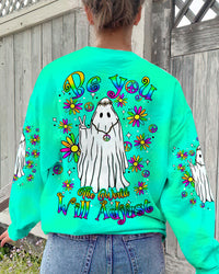 BE YOU THE WORLD WILL ADJUST GHOST HALLOWEEN ALL OVER PRINT - TLTW2308232