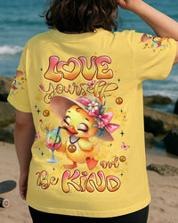 LOVE YOURSELF AND BE KIND DUCK ALL OVER PRINT - YHLT0509252