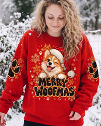 MERRY WOOFMAS CORGI DOG CHRISTMAS ALL OVER PRINT - TLTW1210261