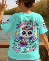 WHISPER WORDS OF WISDOM LET IT BE OWL ALL OVER PRINT  - TLNT1508253