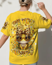 BE YOU THE WORLD WILL ADJUST LEOPARD FROG ALL OVER PRINT - TLNT1301261