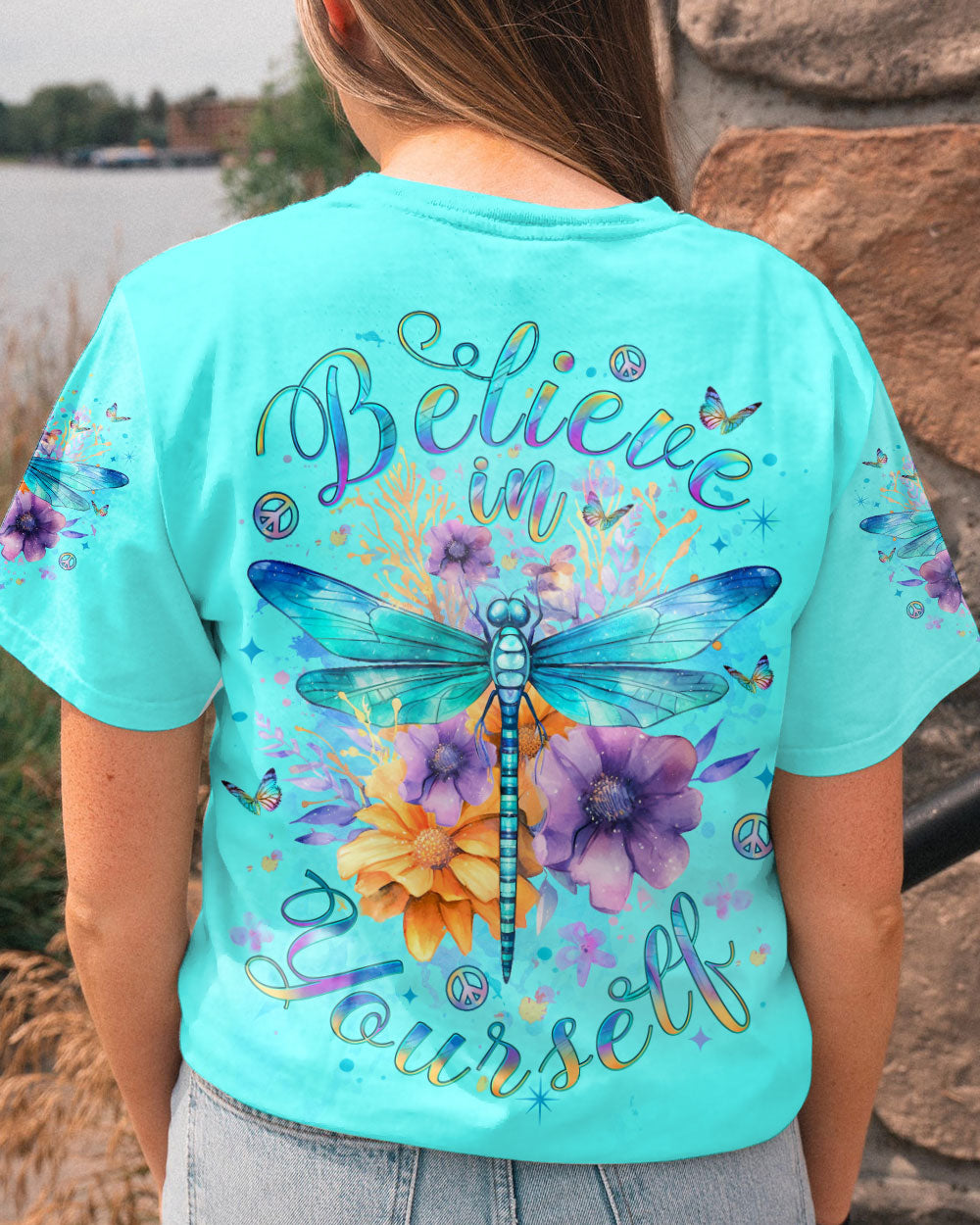 BELIEVE IN YOURSELF DRAGONFLY ALL OVER PRINT - YHLT2811231