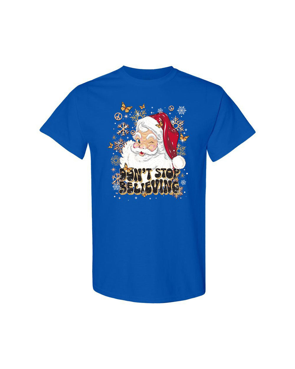 DON'T STOP BELIEVING CHRISTMAS COTTON SHIRT - TLTR08112411