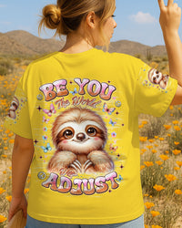 BE YOU THE WORLD WILL ADJUST SLOTH ALL OVER PRINT - TLNT0409254