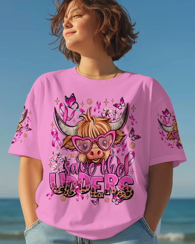 SAVE THE UDDERS COW BREAST CANCER AWARENESS ALL OVER PRINT - TLTR0708251
