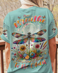 JUST BREATHE DRAGONFLY ALL OVER PRINT - TLNT0811234