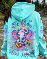 BE YOU THE WORLD WILL ADJUST ELEPHANT ALL OVER PRINT - YHLT1411232
