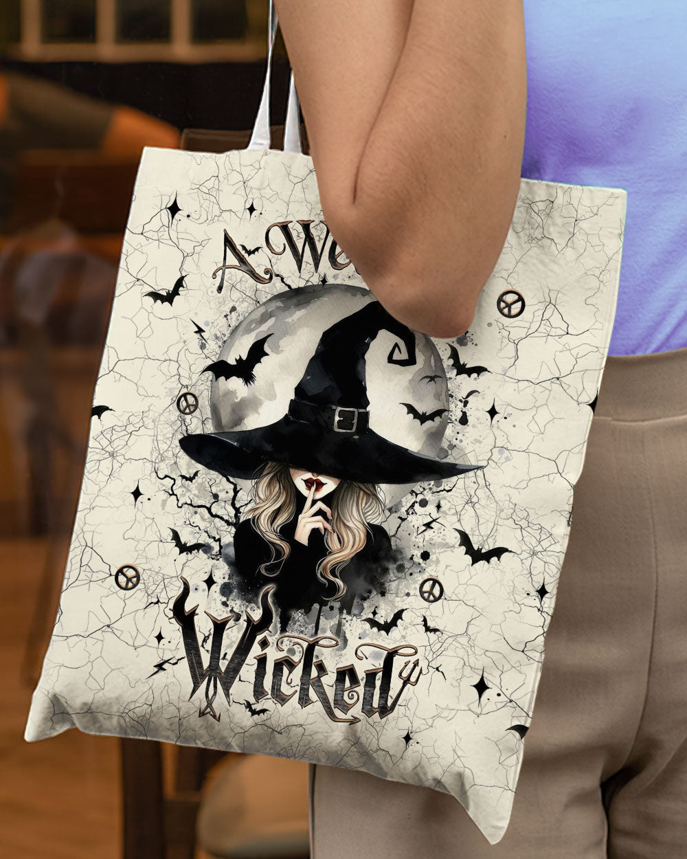 A WEE BIT WICKED HALLOWEEN TOTE BAG - YHLT2509245