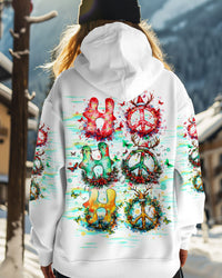 HOHOHO PEACE SYMBOL CHRISTMAS ALL OVER PRINT - TLTW1510242