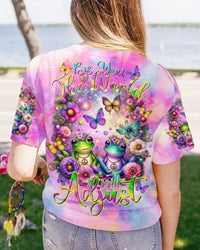 BE YOU THE WORLD WILL ADJUST FROG ALL OVER PRINT - TLTR2211232