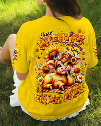 JUST BREATHE COW  ALL OVER PRINT - TLNT0910254