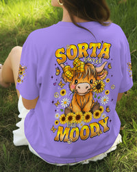 SORTA SWEET BUT MOODY COW ALL OVER PRINT - TLNT3010252