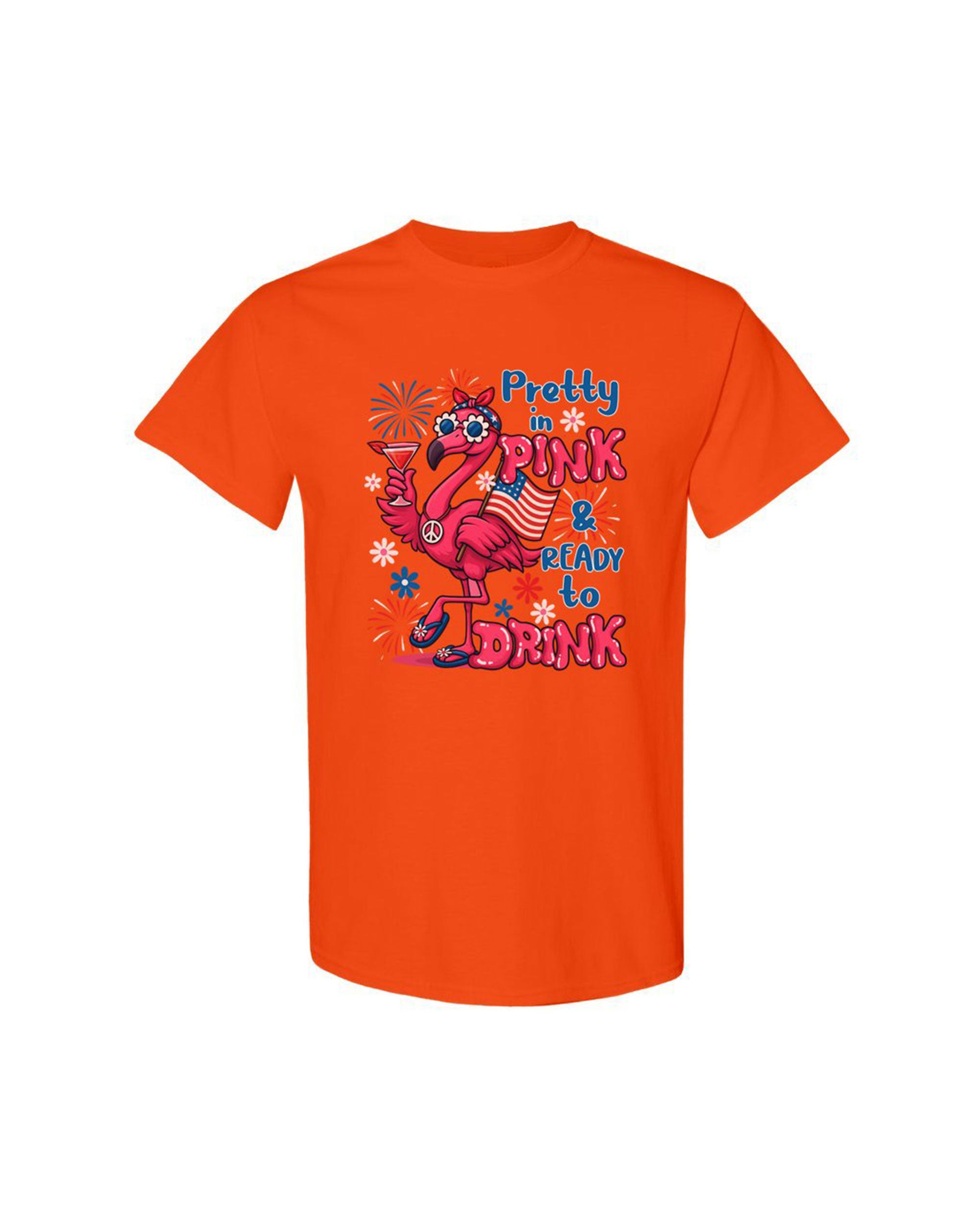 PRETTY IN PINK FLAMINGO COTTON SHIRT - TYQY1305258