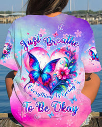 JUST BREATHE BUTTERFLY ALL OVER PRINT - TLTW3105245