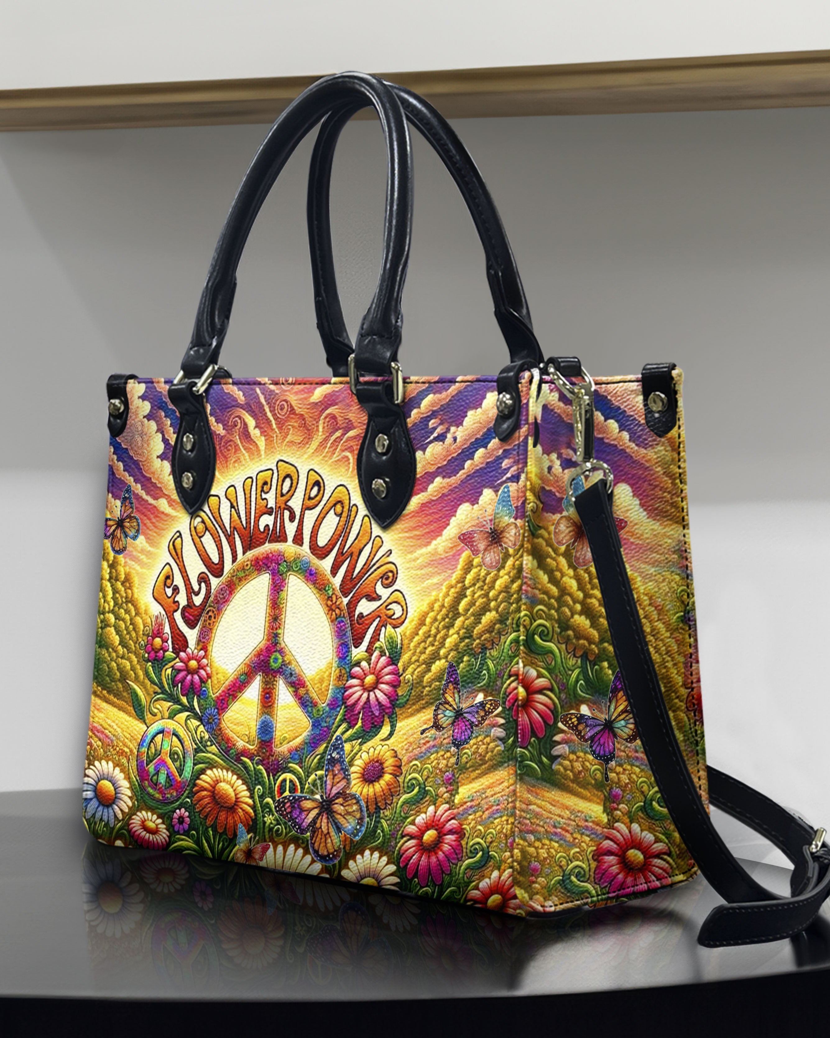 FLOWER POWER LEATHER HANDBAG - YHHN0612244