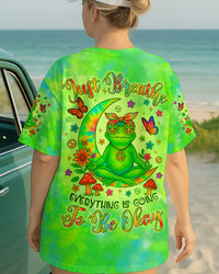 JUST BREATHE FROG TIE DYE  ALL OVER PRINT  - TLTR2305252