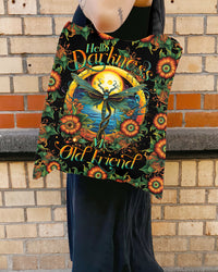HELLO DARKNESS MY OLD FRIEND DRAGONFLY TOTE BAG - TLTR1007238