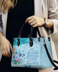 JUST BREATHE BUTTERFLY LEATHER HANDBAG - YHLT2603241