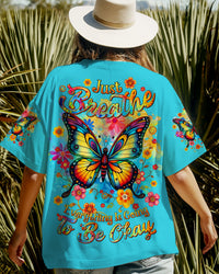 JUST BREATHE BUTTERFLY ALL OVER PRINT - TLTR2503253