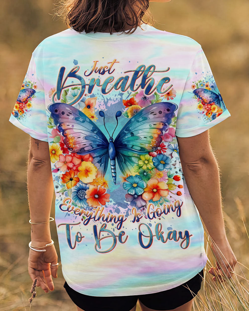 JUST BREATHE BUTTERFLY ALL OVER PRINT - TLNT1711231