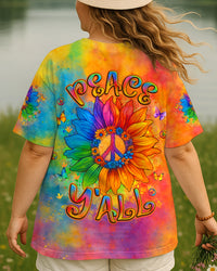PEACE Y'ALL ALL OVER PRINT - YHLT3006253