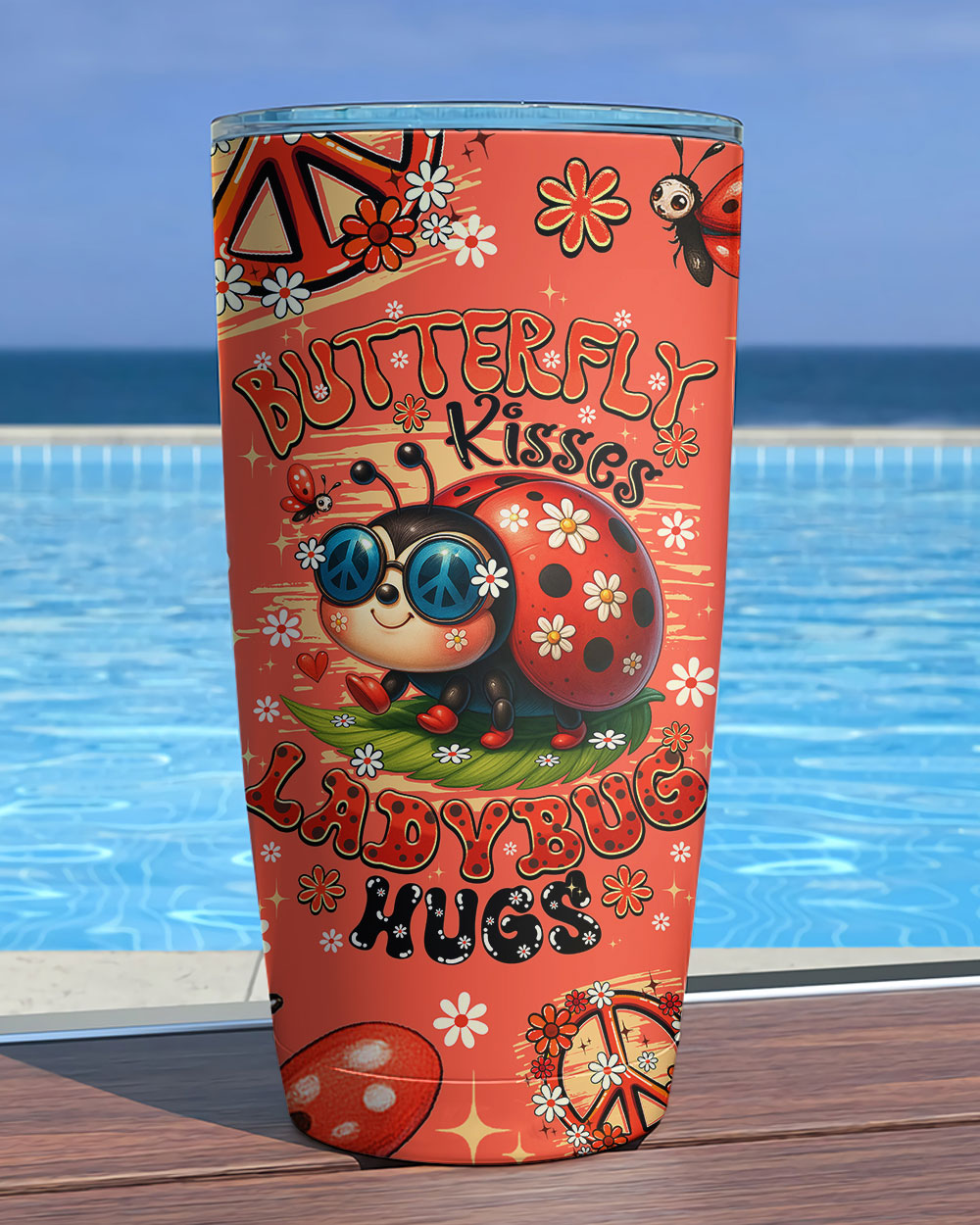 BUTTERFLY KISSES AND LADYBUG TUMBLER - TYQY2306256